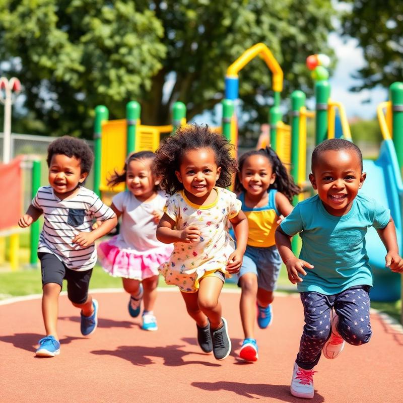 Children playing outdoors